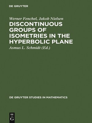 cover image of Discontinuous Groups of Isometries in the Hyperbolic Plane